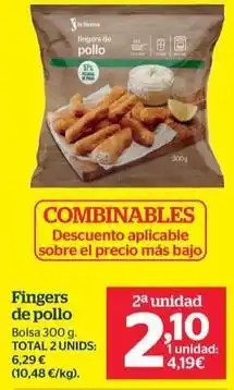 La Sirena Fingers de pollo oferta