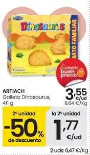 Eroski Artiach - galleta dinosaurus oferta