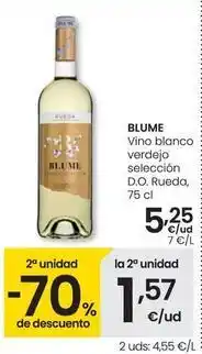 Eroski Blume - vino blanco verdejo seleccion d.o. rueda oferta