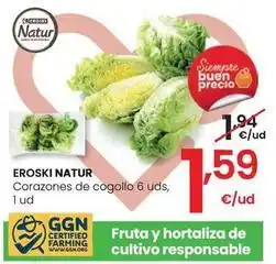 Eroski Eroski natur - corazones de cogollo oferta