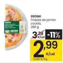 Eroski Eroski - finezza de jamon cocido oferta