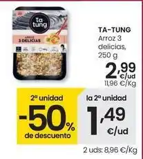 Eroski Ta tung - arroz 3 delicias oferta