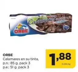 Alimerka Orbe - calamares en su tinta oferta