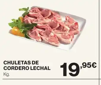 El Corte Inglés CHULETAS DE CORDERO LECHAL oferta