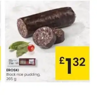 Eroski EROSKI Black rice pudding, 265 g oferta