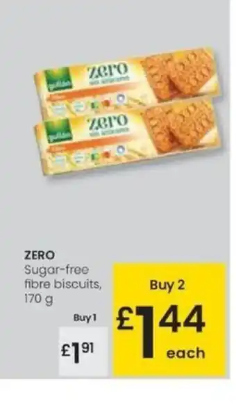 Eroski ZERO Sugar-free fibre biscuits, oferta