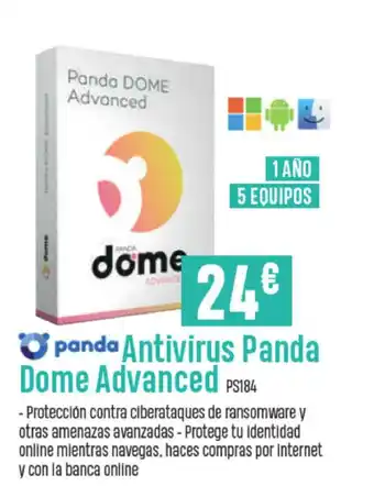 App Informática Antivirus Panda Dome Advanced oferta