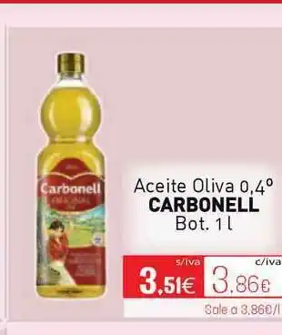 Cuevas Cash Aceite Oliva 0.4° Carbonell 1l oferta