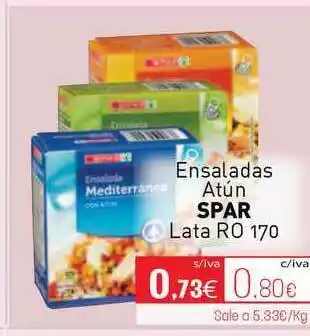 Cuevas Cash Ensaladas Atún Spar 170g oferta