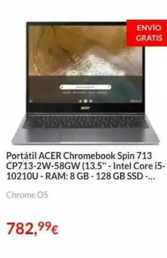 Worten Portátil Acer Chromebook Spin 713 Cp713-2w-58gw oferta