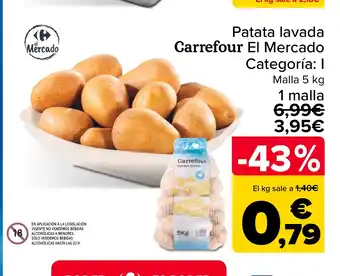 Carrefour Patata lavada oferta