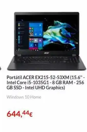 Worten Portátil Ex215-52-53xm oferta