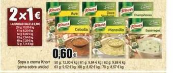 FROIZ Sopa O Crema Knorr Gama Sobre oferta