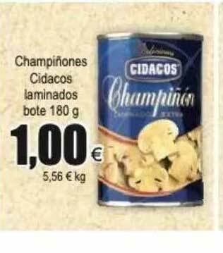 FROIZ Champiñones Cidacos Laminados 180g oferta