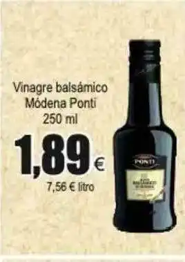 FROIZ Vinagre Balsámico Módena Ponti 250ml oferta