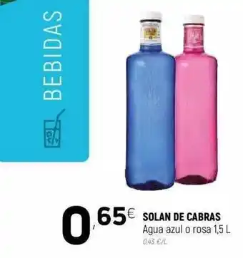 Coviran Solan De Cabras Agua Azul O Rosa 1,5l oferta