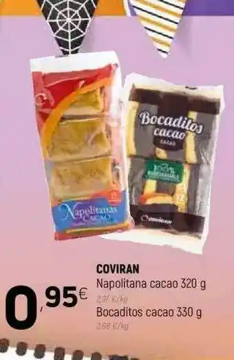 Coviran Coviran Napolitana Cacao Bocaditos Cacao 320g oferta