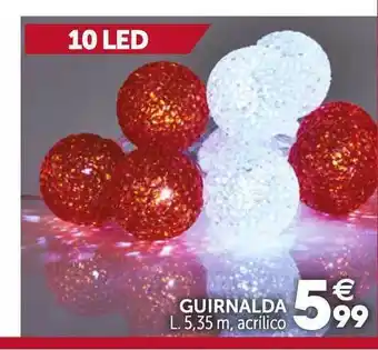 GiFi Guirnalda L. 5.35m Acrílico oferta