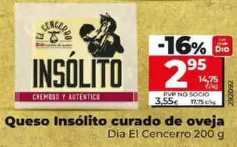 Dia Dia el cencerro - queso insolito curado de oveja oferta