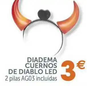 GiFi Diadema Cuernos De Diablo Led oferta