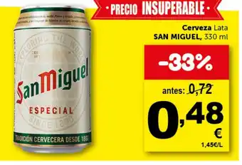 Masymas Cerveza Lata SAN MIGUEL, 330 ml oferta