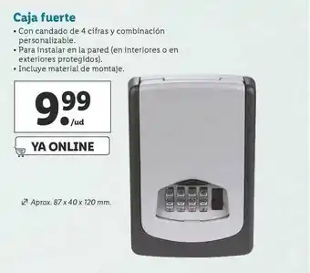 Lidl Caja Fuerte oferta