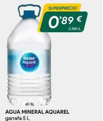 Masymas Agua Mineral Aquarel Garrafa 5 L oferta