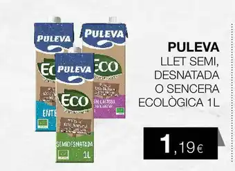 Plusfresc Puleva Llet Semi Desnatada O Sencera Ecològica 1l oferta
