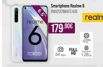 MR Micro Smartphone Realme 6 Rmx2001white4gb oferta