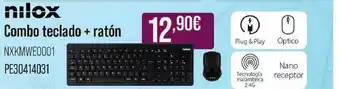 MR Micro Nilox Comba Teclado + Ratón Nxkmwe0001 Pe30414031 oferta