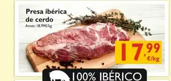 Cash Ecofamilia Presa Ibéirca De Cerdo oferta
