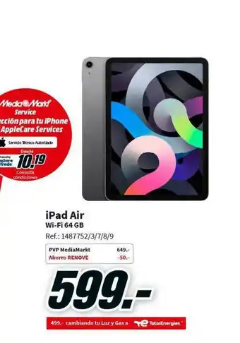 MediaMarkt Ipad Air Wi-fi 64 Gb oferta