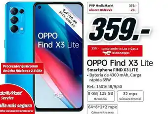 MediaMarkt Oppo Find X3 Lite Smartphone Find X3 Lite oferta