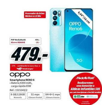 MediaMarkt Oppo Smartphone Reno 6 oferta