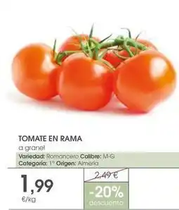 Supermercados Plaza Tomate en rama oferta