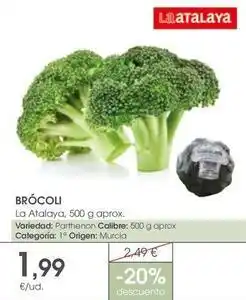 Supermercados Plaza Brócoli oferta