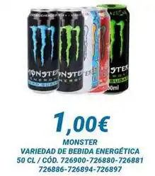 Dialsur Cash & Carry Monster - variedad de bebida energética oferta