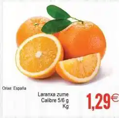 Plenus Supermercados Laranxa zume calibre oferta