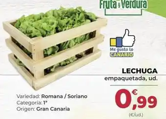 SPAR Gran Canaria Lechuga oferta