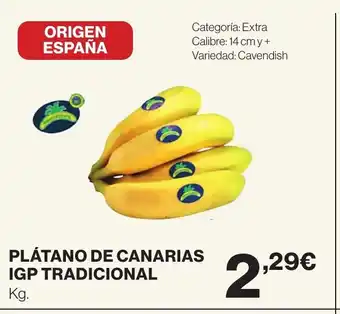 Hipercor Platano De Canarias IGP Tradicional oferta