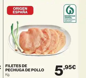 Hipercor FILETES DE PECHUGA DE POLLO oferta