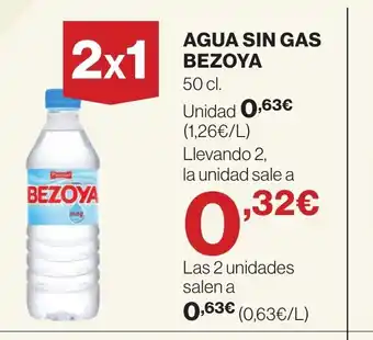 Hipercor AGUA SIN GAS BEZOYA oferta