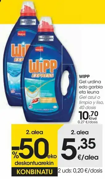 Eroski Gel azul o limpio y listo oferta