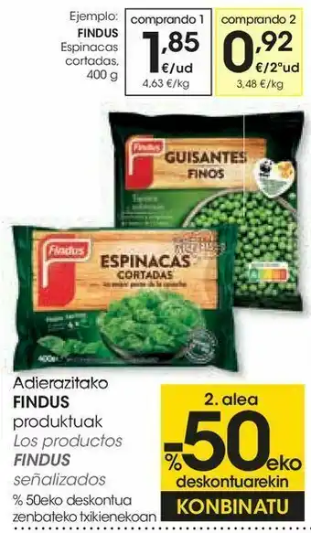 Eroski Espinacas cortadas oferta