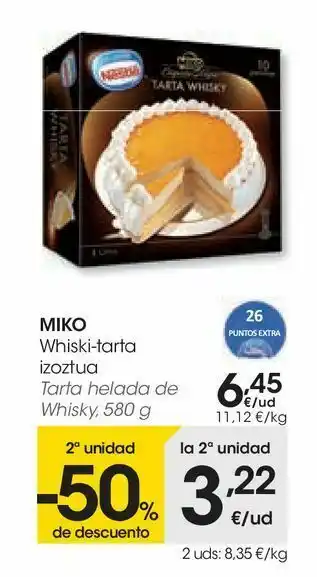 Eroski Tarta helada de whisky oferta