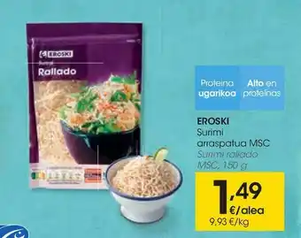 Eroski Surimi rallado oferta