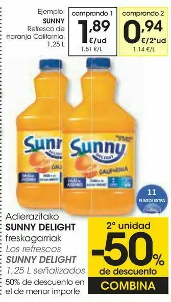 Eroski Refresco de naranja californiana oferta