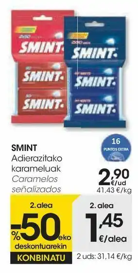 Eroski Caramelos señalizados oferta