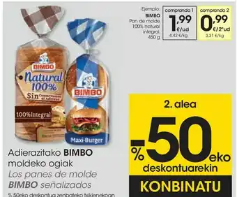 Eroski Los panes de molde señalizados oferta