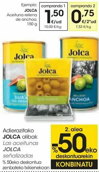 Eroski Aceitunas rellenas de anchoa oferta